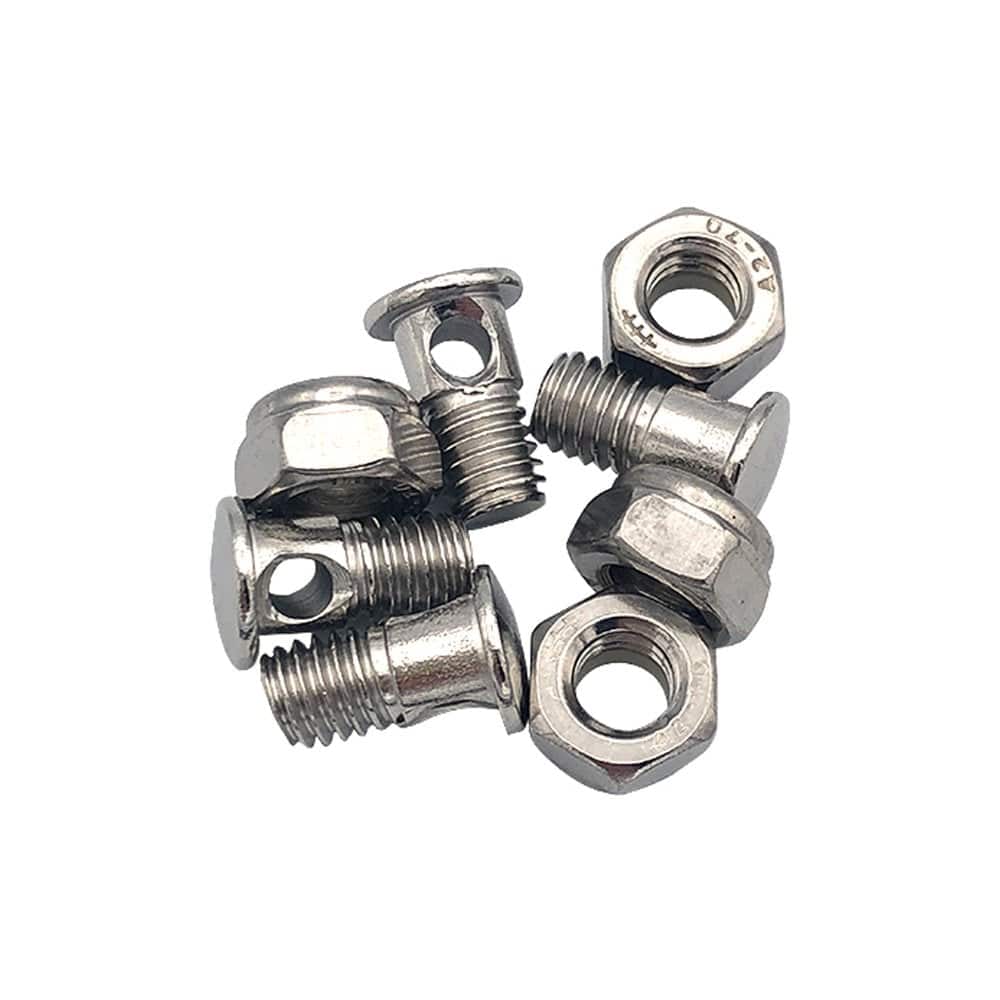 M Part Universal Mudguard Eye Bolts with Nuts for Primo Guard 2nd Gen, set of four, shown with hardware for bike protection accessories.