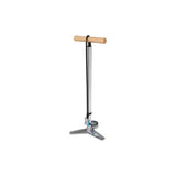 Truflo Classictrax floor pump with 240 PSI gauge, compatible with Presta and Schrader valves, for bicycle tire inflation.