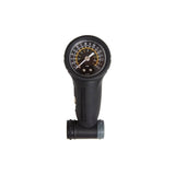 Truflo 1.5-inch portable tyre pressure gauge for Presta and Schrader valves, measuring up to 160 PSI.