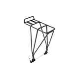 M Part AX3D alloy rear rack with quick release and disc brake compatibility, shown in black, designed for bicycle accessories.