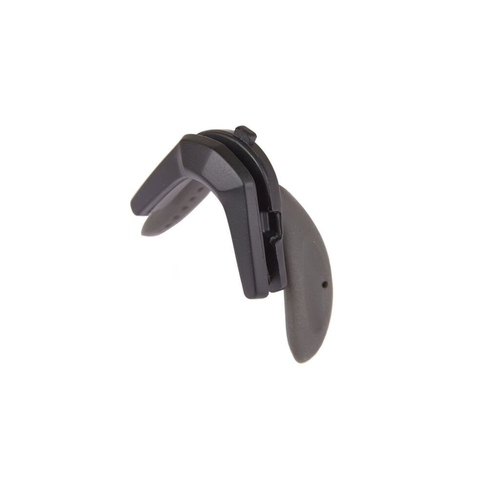 Madison Eyewear matte black silicone spare nose piece for Cipher, Stealth II, and Crypto sunglasses, replacement accessory, close-up view