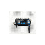 Park Tool JH-3 wall-mounted socket, bit, and torque tool organizer for workshop storage, holding tools neatly on the wall.