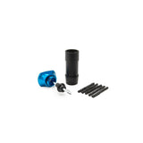 Park Tool TPT-1 tubeless tyre plug tool for quick puncture repair with five plugs, ideal for bike workshop use.