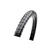 Maxxis Aspen 120 TPI folding cross-country tire with dual compound and EXO protection, tubeless-ready bike component.