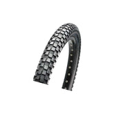 Maxxis Holy Roller BMX tyre with 60 TPI wire bead and single compound, suitable for dirt and street riding.