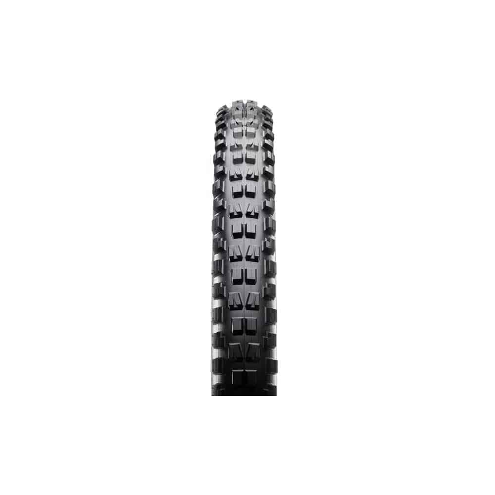 Maxxis Minion DHF mountain bike tyre with tubeless-ready design and EXO protection for rugged trail riding.