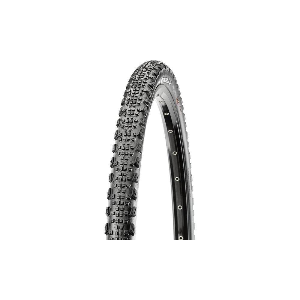 Maxxis Ravager gravel tyre with EXO puncture protection and tubeless ready design, suitable for off-road cycling.