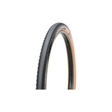 Maxxis Receptor gravel tyre with tubeless readiness and EXO puncture protection, suitable for mixed terrain cycling.