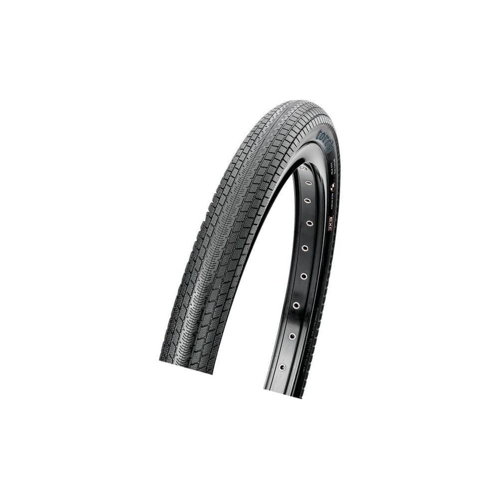 Maxxis Torch BMX tyre with dual compound tread and Silkworm puncture protection, designed for BMX bike components.