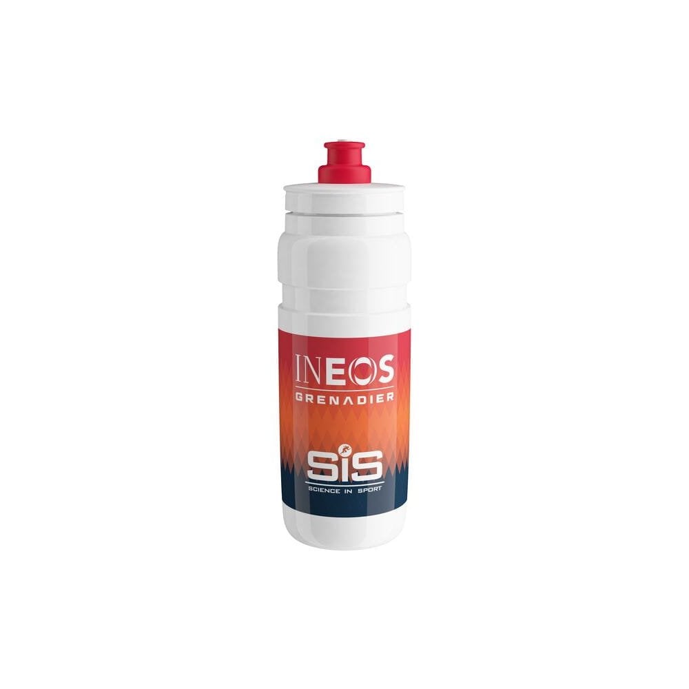 Elite Fly Team Racing Bottle, lightweight cycling hydration bidon in 550ml and 750ml sizes, designed for cyclists.