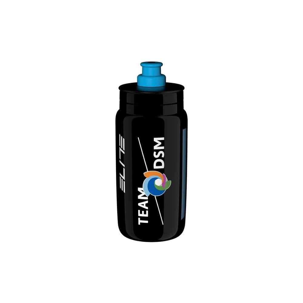 Elite Fly Team Racing Bottle, lightweight cycling hydration bidon in 550ml and 750ml sizes, designed for cycling accessories.