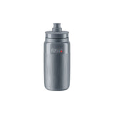 Elite Fly Tex Smoke 550ml racing bike bottle with enhanced grip and fast-open cap, designed for easy hydration during rides.