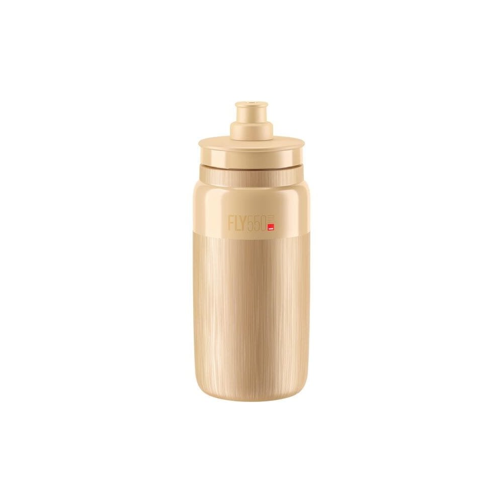 Elite Bottles Fly Tex Smoke 550ml racing bidon with enhanced grip and fast-open cap for cycling accessories.