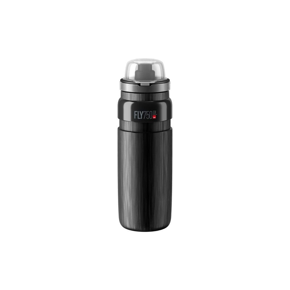 Elite Fly Tex MTB hydration bottle with grip, lightweight mountain bike accessory, designed for easy handling and hydration during rides.