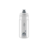 Elite Bottles Jet Green eco-friendly recyclable cycling water bottle with high-flow valve, shown with a sleek design and durable material.