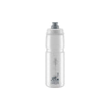 Elite Bottles Jet Green eco-friendly recyclable cycling water bottle with high-flow valve, shown with a sleek, smooth design and cap.