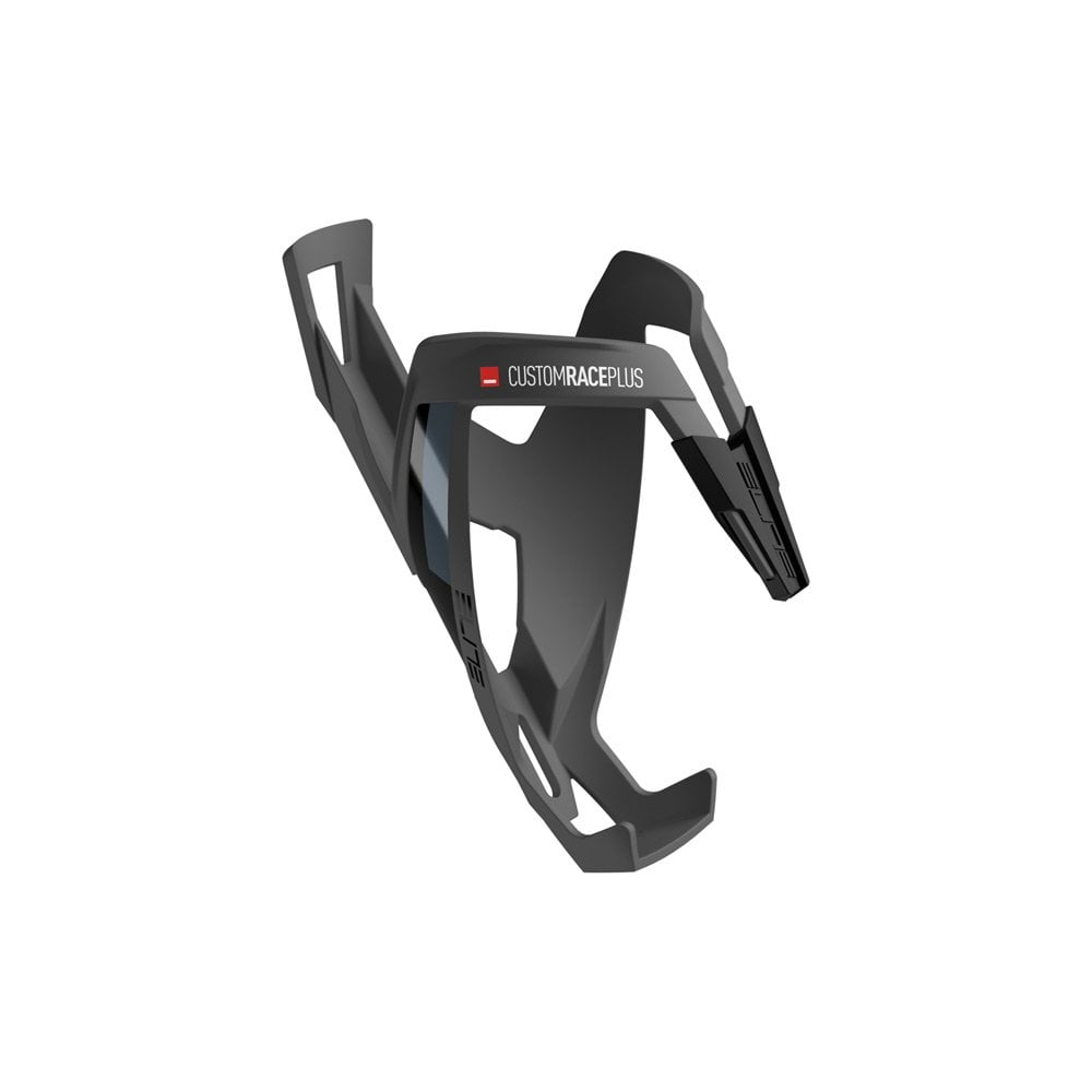 Elite Cages Custom Race Plus resin bike bottle cage designed for secure hydration, featuring a sleek, lightweight accessory for cycling.