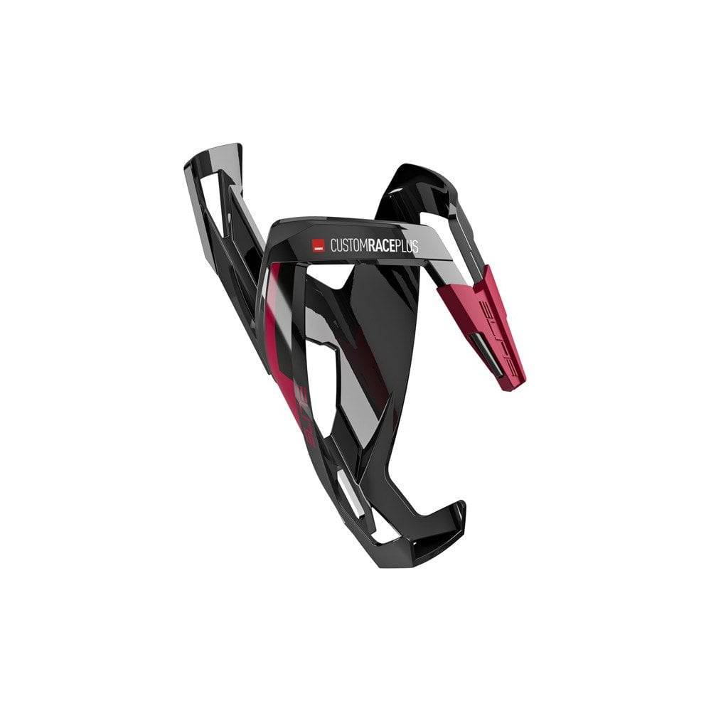 Elite Cages Custom Race Plus resin bike bottle cage attached to a bicycle for secure hydration during rides.
