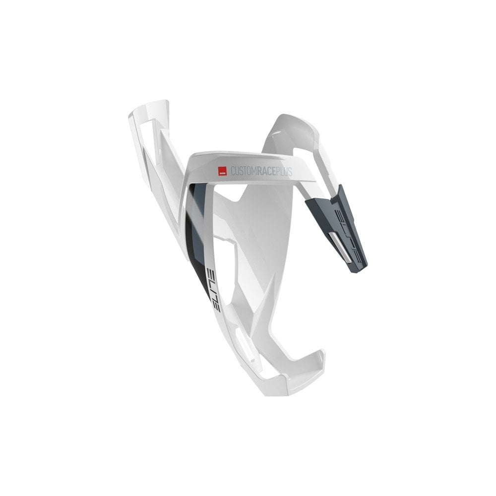 Elite Cages Custom Race Plus resin bike bottle cage mounted on a bike for secure hydration.