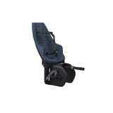 Thule Yepp 2 Maxi child seat rear rack mount for bike, providing safety and comfort for young riders.