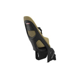 Thule Yepp 2 Maxi child bike seat rear mount with safety harness and tube attachment for secure, comfortable riding.