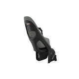 Thule Yepp 2 Maxi child bike seat rear mount with safety harness, durable accessories for secure bike riding with children.