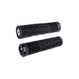 ODI Reflex MTB lock-on grips with ergonomic design for mountain bike handlebars, providing comfortable and secure grip.
