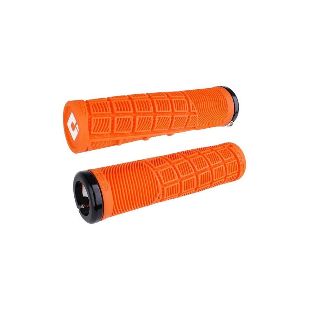 ODI Reflex MTB lock-on grips with ergonomic design for mountain bike handlebar comfort and control.