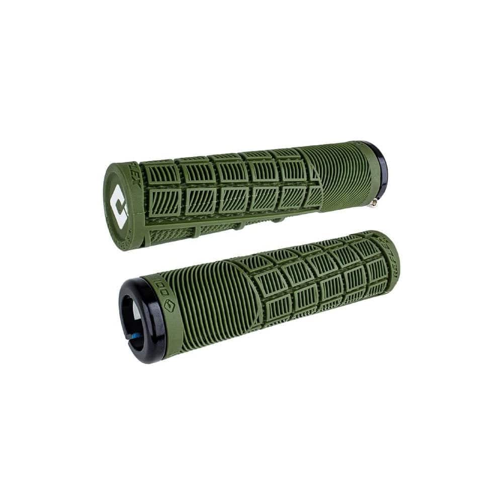ODI Reflex XL MTB lock-on grips with ergonomic design and textured surface for enhanced comfort and control during mountain biking.