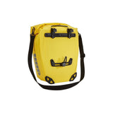 Pair of Thule Shield waterproof bike panniers with reflective panels, designed for touring and commuting bicycle accessories.
