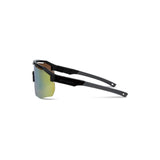 Madison Eyewear Cipher sunglasses with interchangeable lenses and hard case, featuring sleek black frames and modern design.