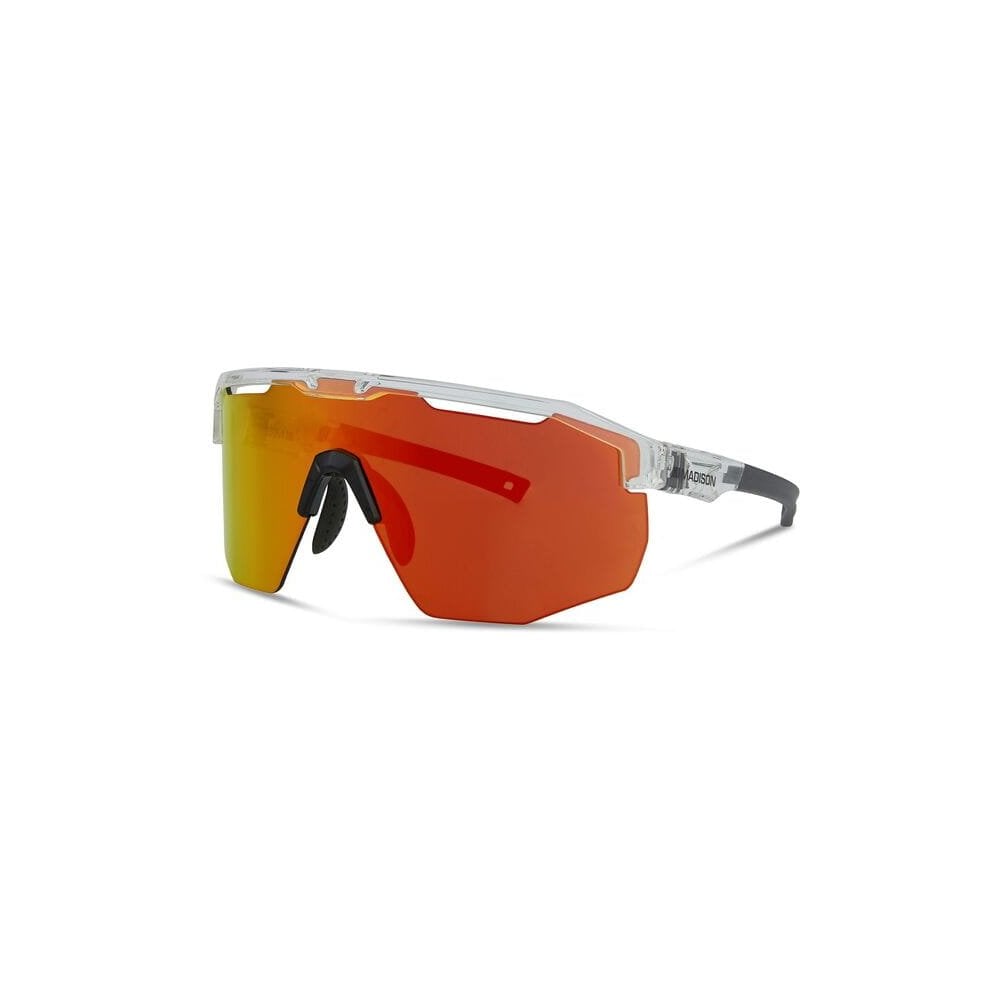 Madison Eyewear Cipher sunglasses with interchangeable lenses and hard case, featuring sleek design and stylish frame.