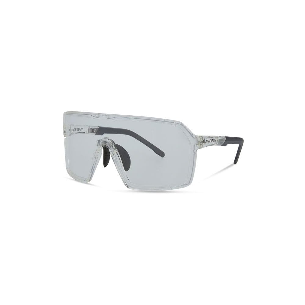 Madison Crypto Glasses eyewear with adjustable fit, UV protection, and impact-resistant lenses, designed for stylish comfort.