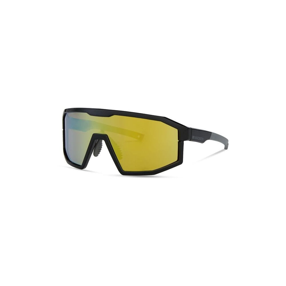 Madison Eyewear Enigma glasses with photochromatic lenses and RX insert compatibility, showcasing stylish eyewear design.