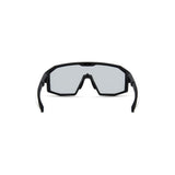 Madison Eyewear Enigma glasses with photochromatic lenses and RX insert compatibility, showing stylish eyewear with clear and tinted lenses.