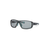 Madison Eyewear Target sunglasses with UV protection and interchangeable lenses, showing sleek black frame and multiple lens options.