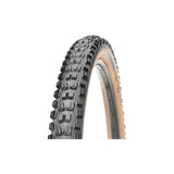 Maxxis Minion DHF mountain bike tyre with tubeless ready design and EXO puncture protection, shown mounted on a bike wheel.
