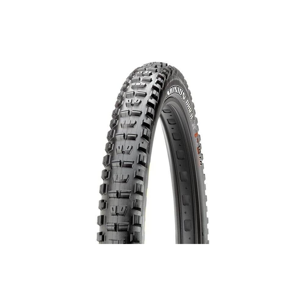 Maxxis Minion DHR II tubeless-ready mountain bike tyre with EXO protection, featuring aggressive tread for trail and downhill riding.
