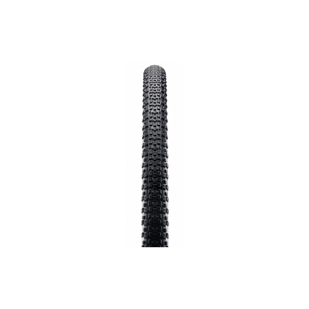 Maxxis Rambler tubeless ready mountain bike tyre with EXO protection for hardpack trails, showing tread pattern and sidewall details.