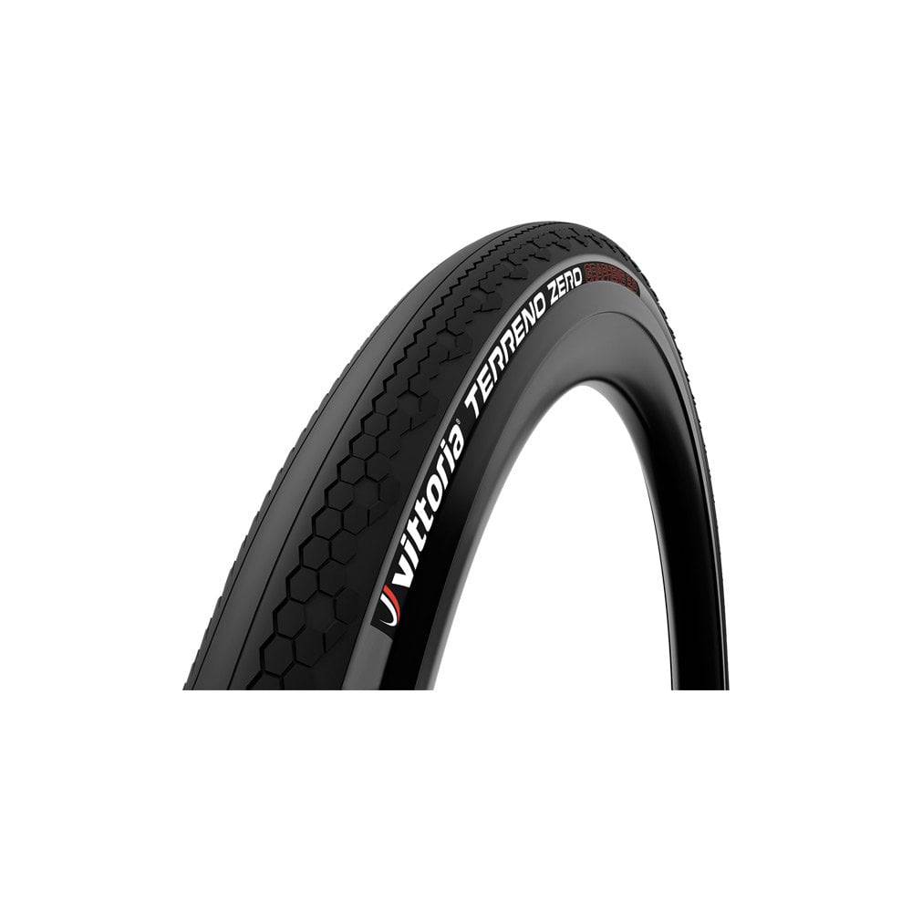 Vittoria Terreno Wet G2.0 gravel and cyclocross tyre with GRAPHENE 2.0 compound, showing tread pattern on rugged terrain.