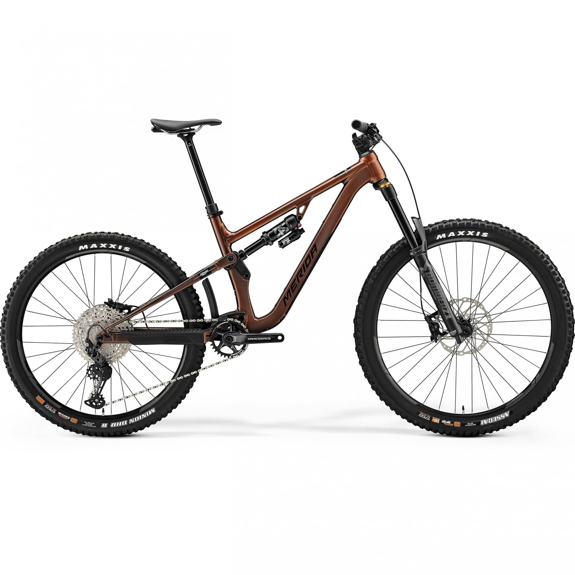 Merida One-Sixty 700 MY22/23 enduro mountain bike with Shimano SLX 12-speed drivetrain, black frame and rugged mountain tires