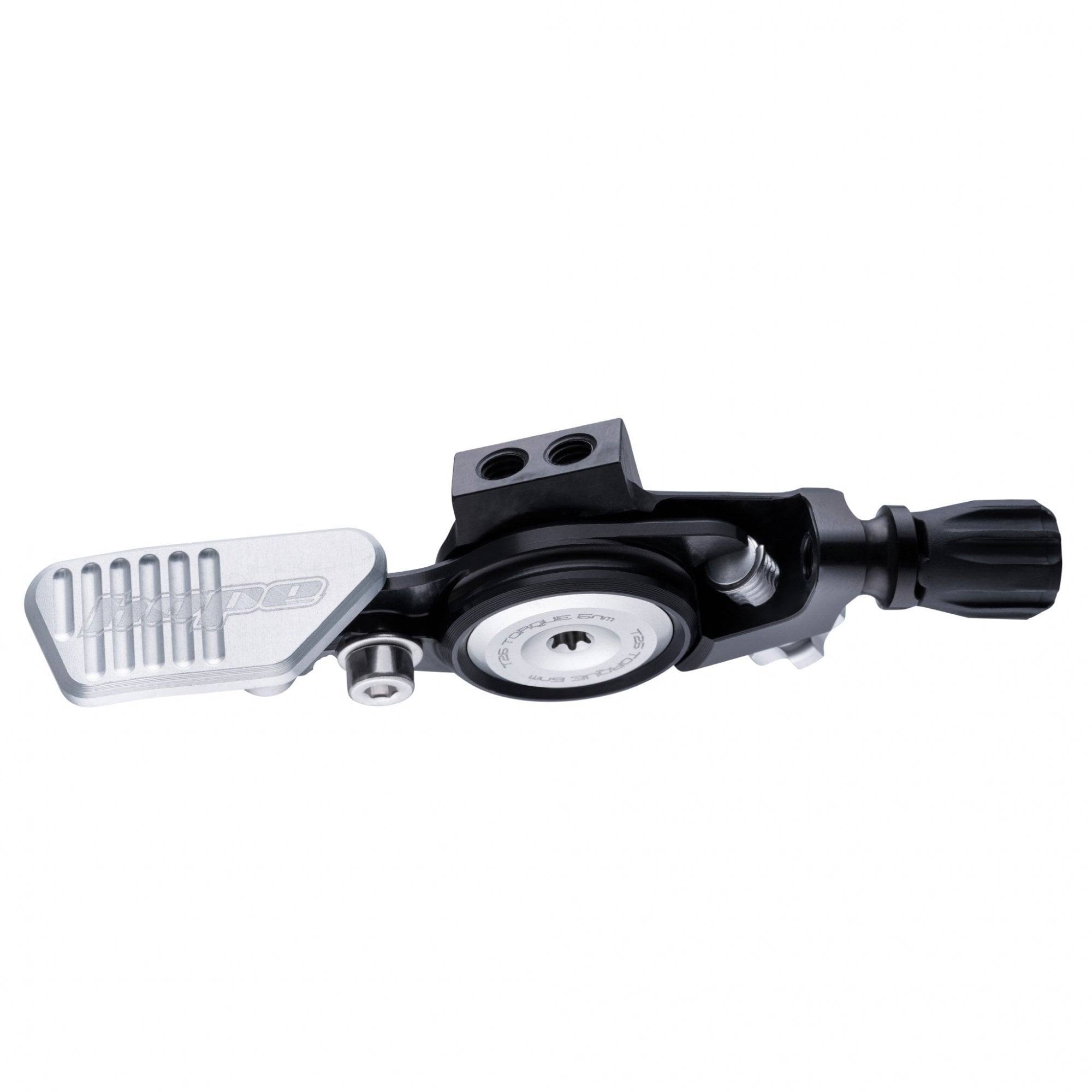 Hope CNC machined dropper lever for adjustable reach dropper posts, showcasing a precision-machined component for bike components.
