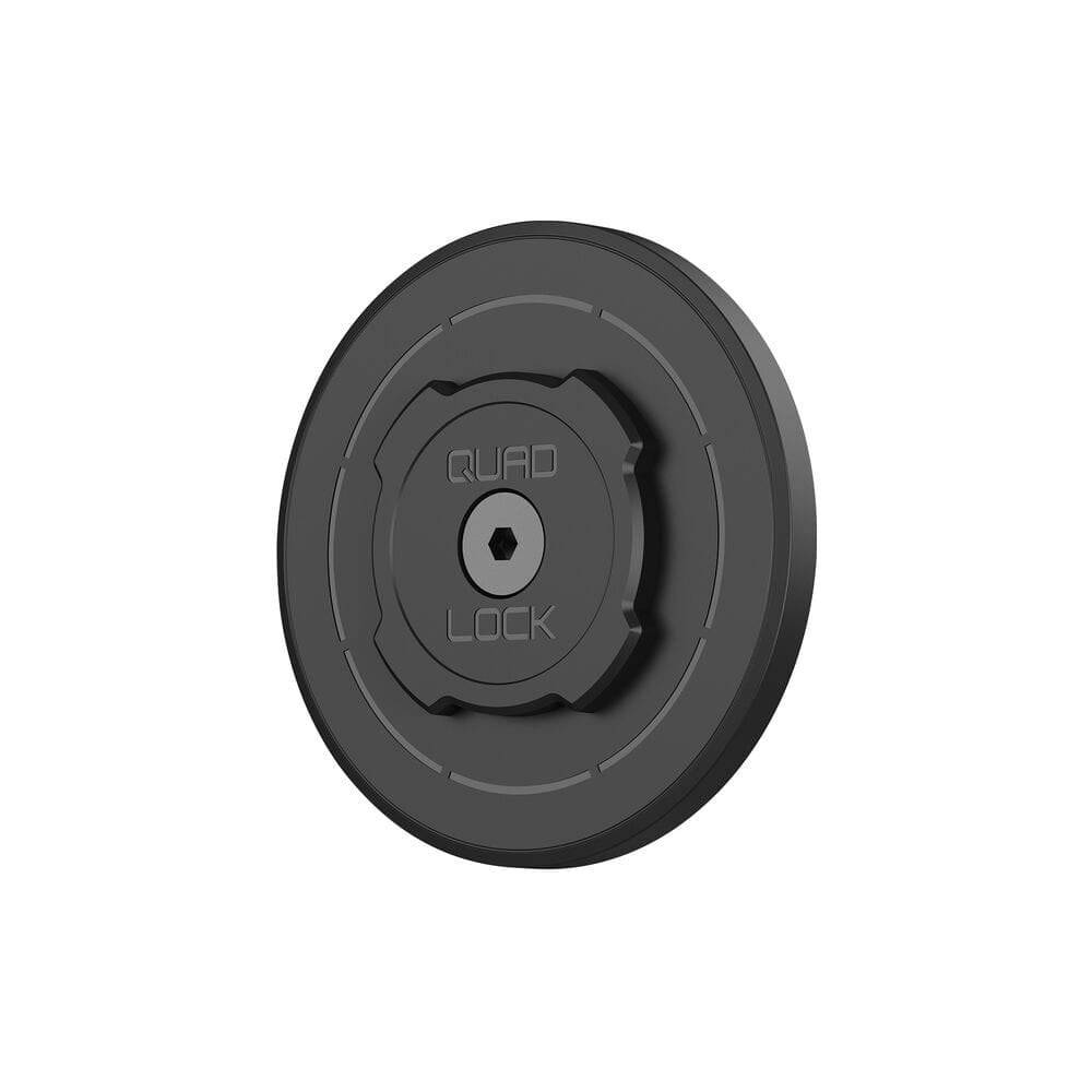 Quad Lock MAG Standard Head magnetic phone mount accessory for car and desk, compatible with Quad Lock cases.