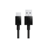 Quad Lock USB-A to USB-C charging cable, 1.5m length, designed for motorcycle USB chargers, durable accessories for reliable power.