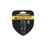 Jagwire Mountain Pro Insert brake pads in black for mountain bike components, designed for dry conditions.
