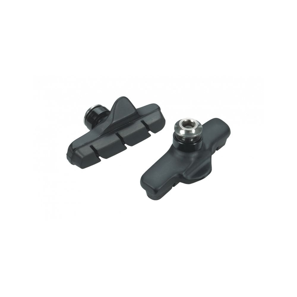 Jagwire Road Sport C brake pads for SRAM, Shimano, Campagnolo caliper brakes, black, showing the brake pad design and branding