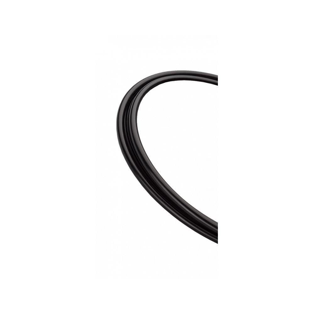 Jagwire 5mm KEB Slick-Lube black brake housing with end caps, 10m linear strand for bicycle brake systems.