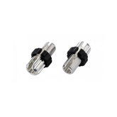 Jagwire M10 alloy adjusting barrels in silver for brake cable tension, 10-pack, bicycle components for precise brake adjustments.