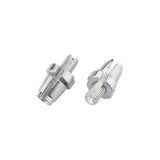 Set of 10 silver Jagwire alloy M7 adjusting barrels for bike cable tension adjustment, components for smooth gear and brake cable operation.