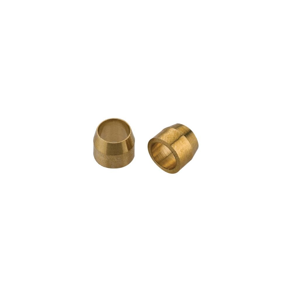 Jagwire Shimano Tektro brake compression bushings in brass, 10-pack, for smooth braking and component maintenance.